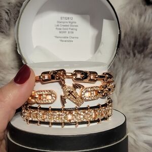 FREE OG W/purchase - Glamire Nights Rose Gold and Black Bracelet